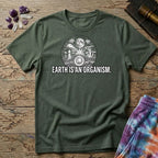 Printify T-Shirt Earth Is An Organism Mushroom T-Shirt Mushroom Magic Mushroom T-Shirt
