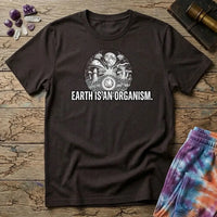 Printify T-Shirt Earth Is An Organism Mushroom T-Shirt Mushroom Magic Mushroom T-Shirt