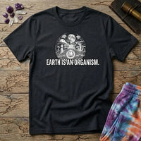 Printify T-Shirt Earth Is An Organism Mushroom T-Shirt Mushroom Magic Mushroom T-Shirt