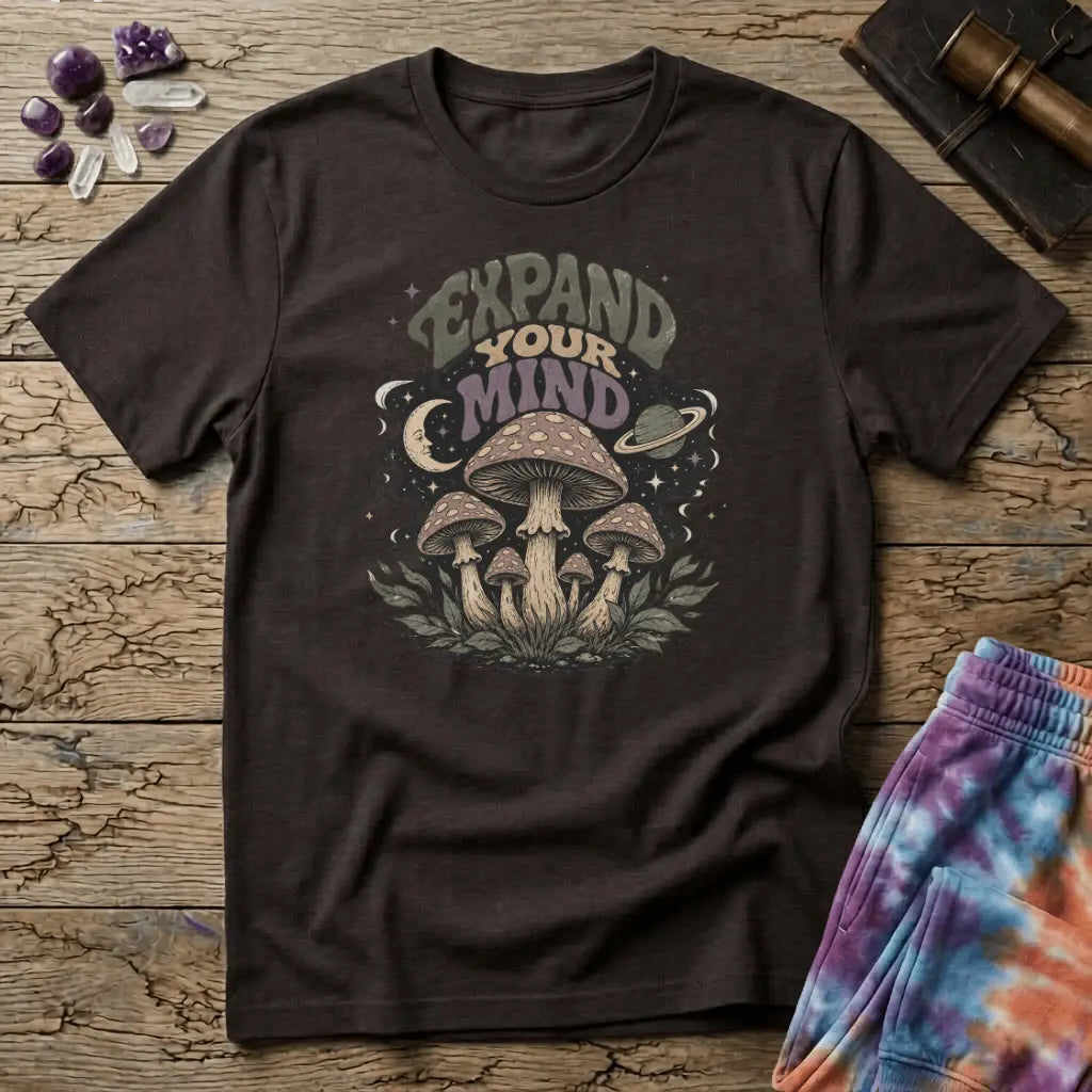 Printify T-Shirt Expand Your Mind T-Shirt Mushroom Magic Mushroom T-Shirt