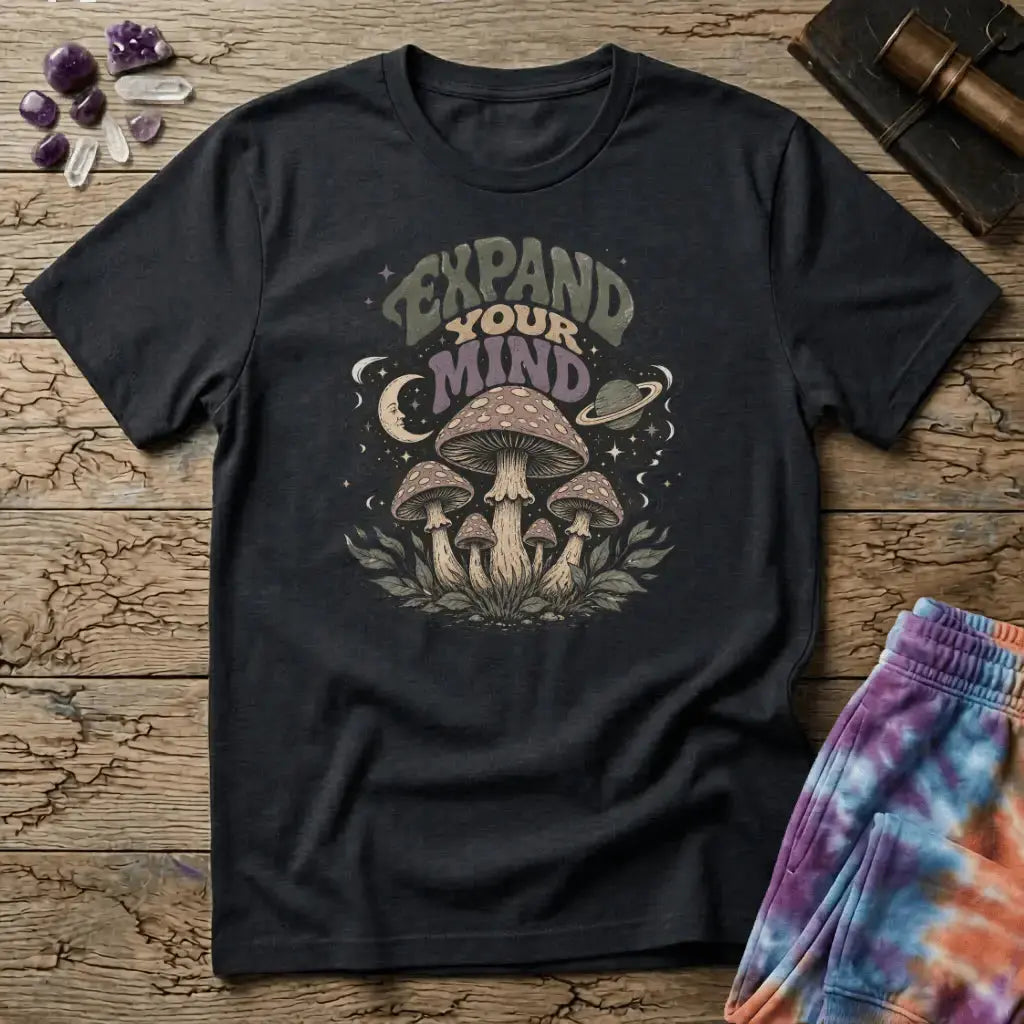 Printify T-Shirt Expand Your Mind T-Shirt Mushroom Magic Mushroom T-Shirt