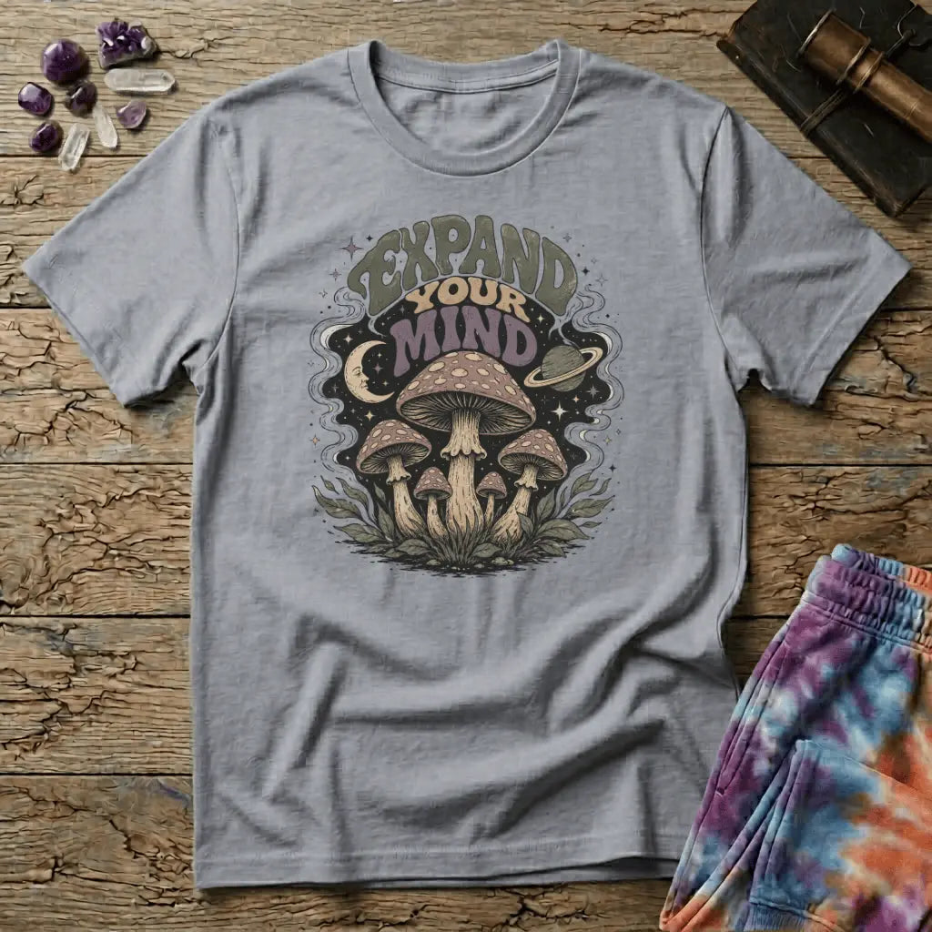 Printify T-Shirt Expand Your Mind T-Shirt Mushroom Magic Mushroom T-Shirt