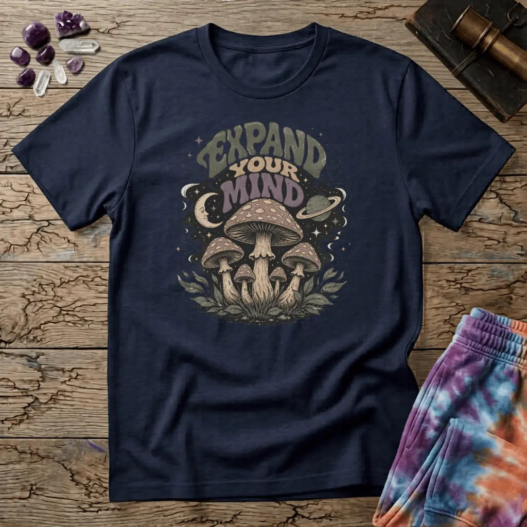 Printify T-Shirt Expand Your Mind T-Shirt Mushroom Magic Mushroom T-Shirt
