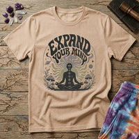 Printify T-Shirt Expand Your Mind Too T-Shirt Mushroom Magic Mushroom T-Shirt