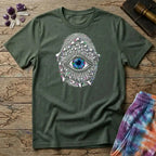 Printify T-Shirt Eye Mushroom Fingerprint T-Shirt Mushroom Magic Mushroom T-Shirt