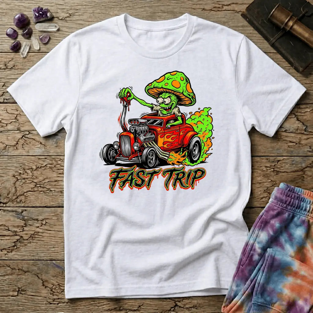 Printify T-Shirt Fast Trip Mushroom T-Shirt Mushroom Magic Mushroom T-Shirt