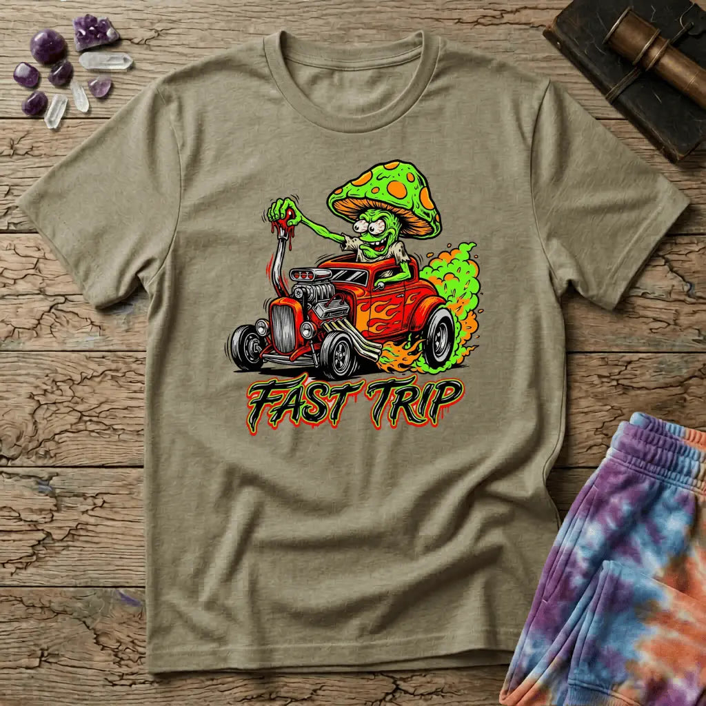 Printify T-Shirt Fast Trip Mushroom T-Shirt Mushroom Magic Mushroom T-Shirt