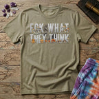 Printify T-Shirt Fck What They Think Mushroom T-Shirt Mushroom Magic Mushroom T-Shirt