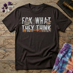 Printify T-Shirt Fck What They Think Mushroom T-Shirt Mushroom Magic Mushroom T-Shirt