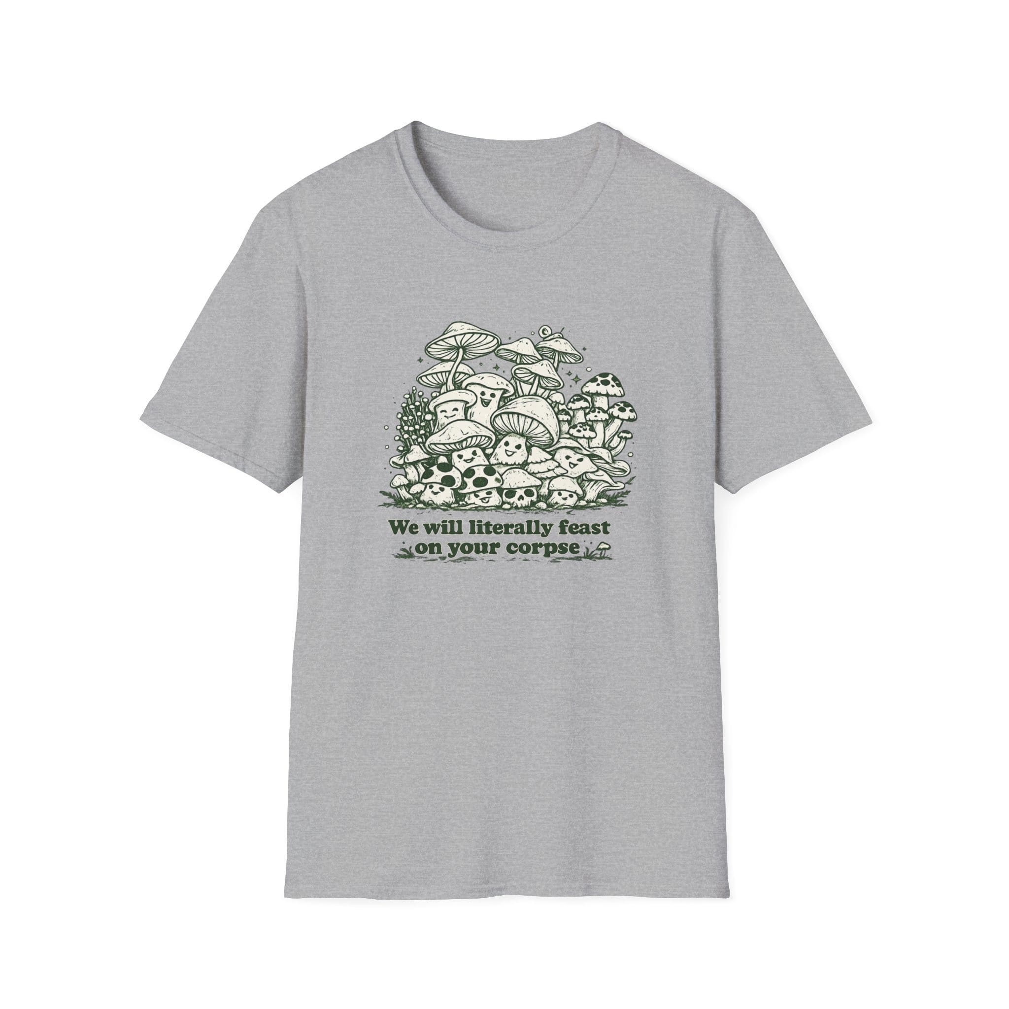Printify T-Shirt Feast on Your Corpse Mushroom T-Shirt Mushroom Magic Mushroom T-Shirt