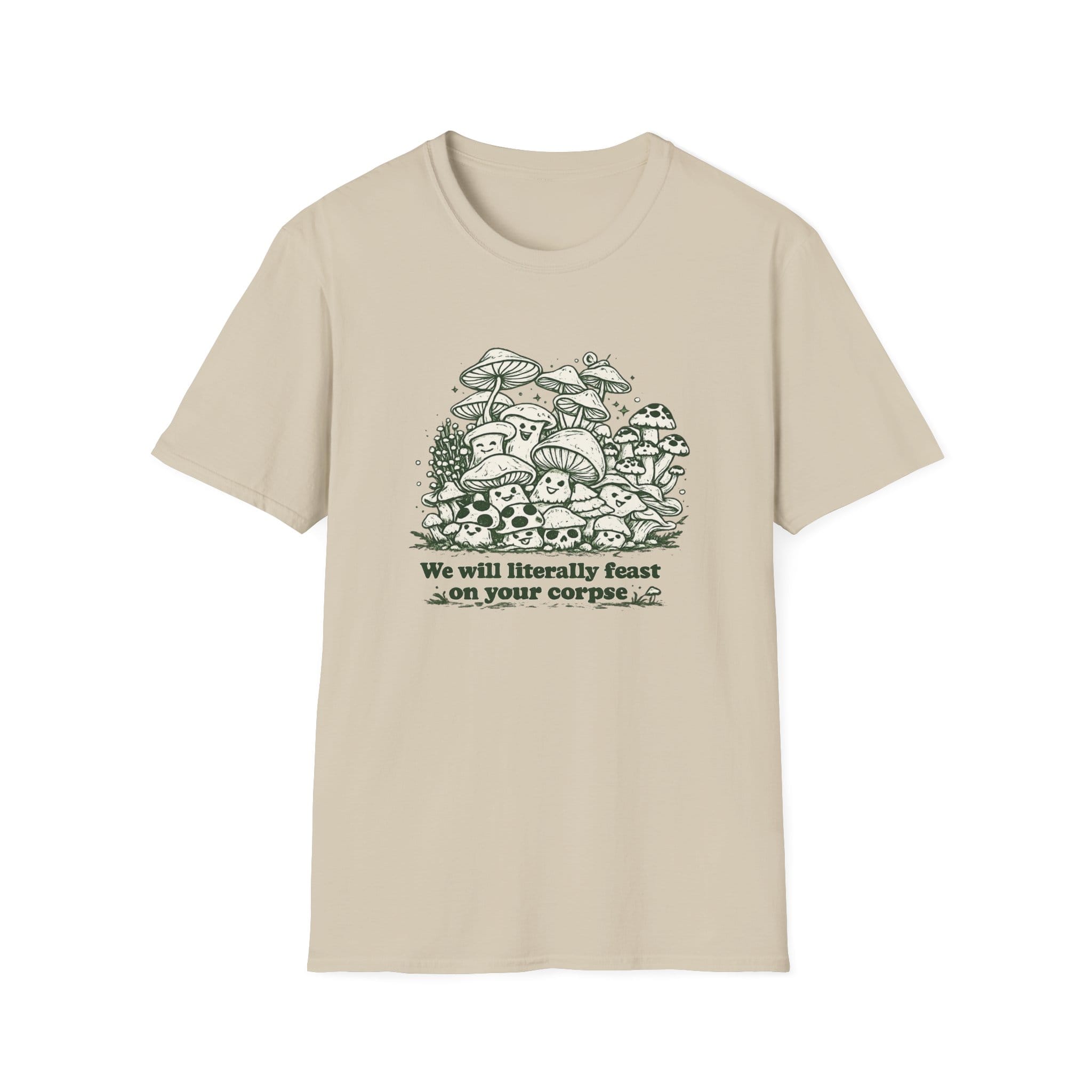 Printify T-Shirt Feast on Your Corpse Mushroom T-Shirt Mushroom Magic Mushroom T-Shirt
