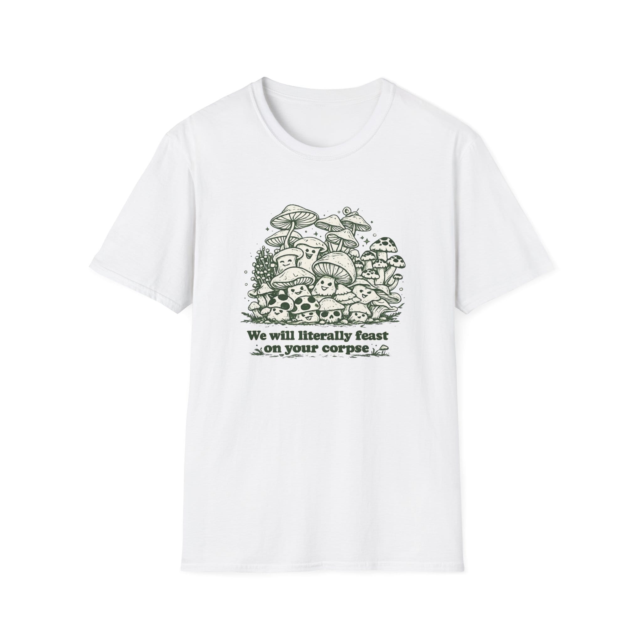 Printify T-Shirt Feast on Your Corpse Mushroom T-Shirt Mushroom Magic Mushroom T-Shirt