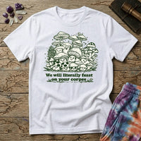 Printify T-Shirt Feast on Your Corpse Mushroom T-Shirt Mushroom Magic Mushroom T-Shirt