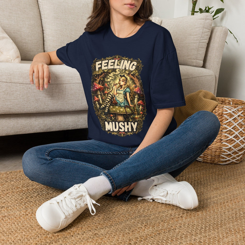 Printify T-Shirt Feeling Mushy Mushroom T-Shirt! Mushroom Magic Mushroom T-Shirt