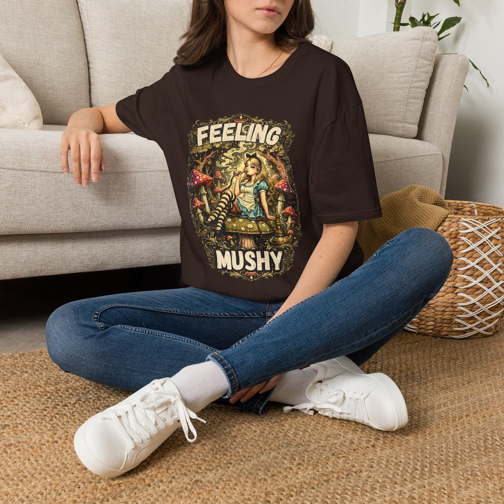 Printify T-Shirt Feeling Mushy Mushroom T-Shirt! Mushroom Magic Mushroom T-Shirt