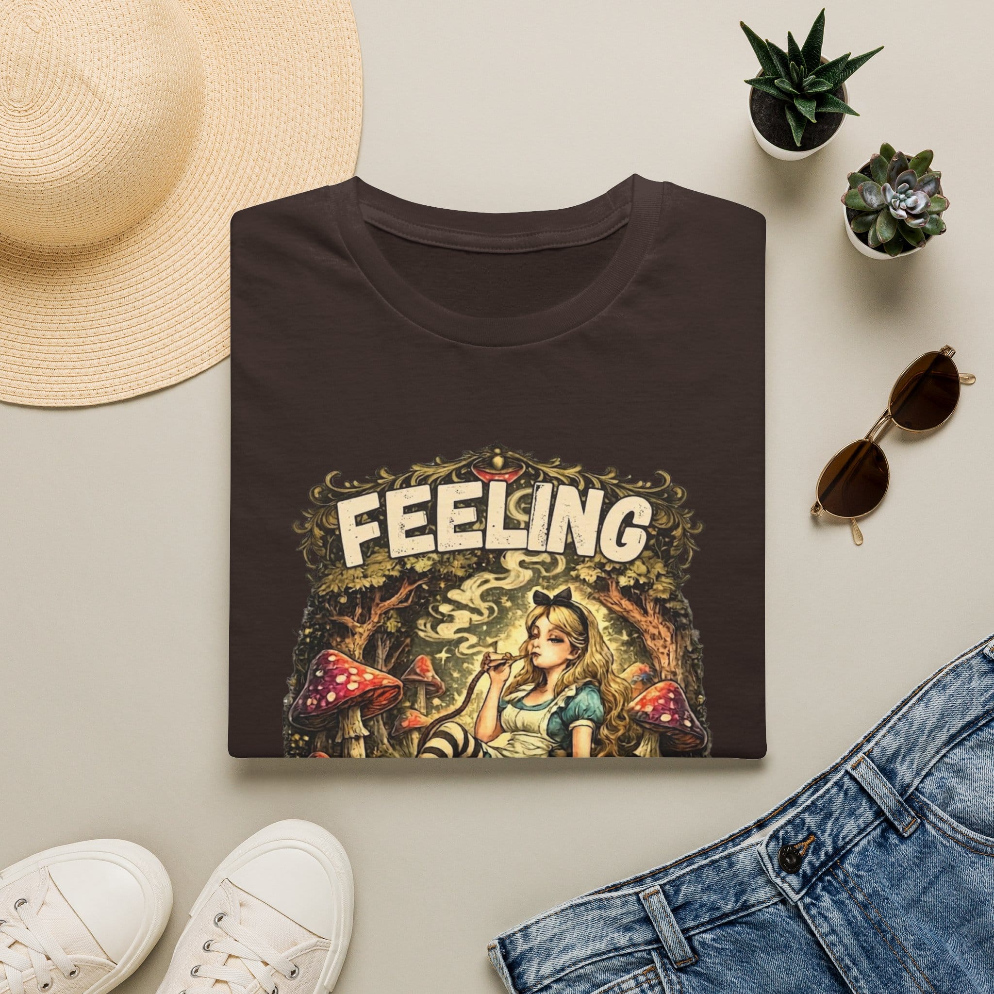Printify T-Shirt Feeling Mushy Mushroom T-Shirt! Mushroom Magic Mushroom T-Shirt