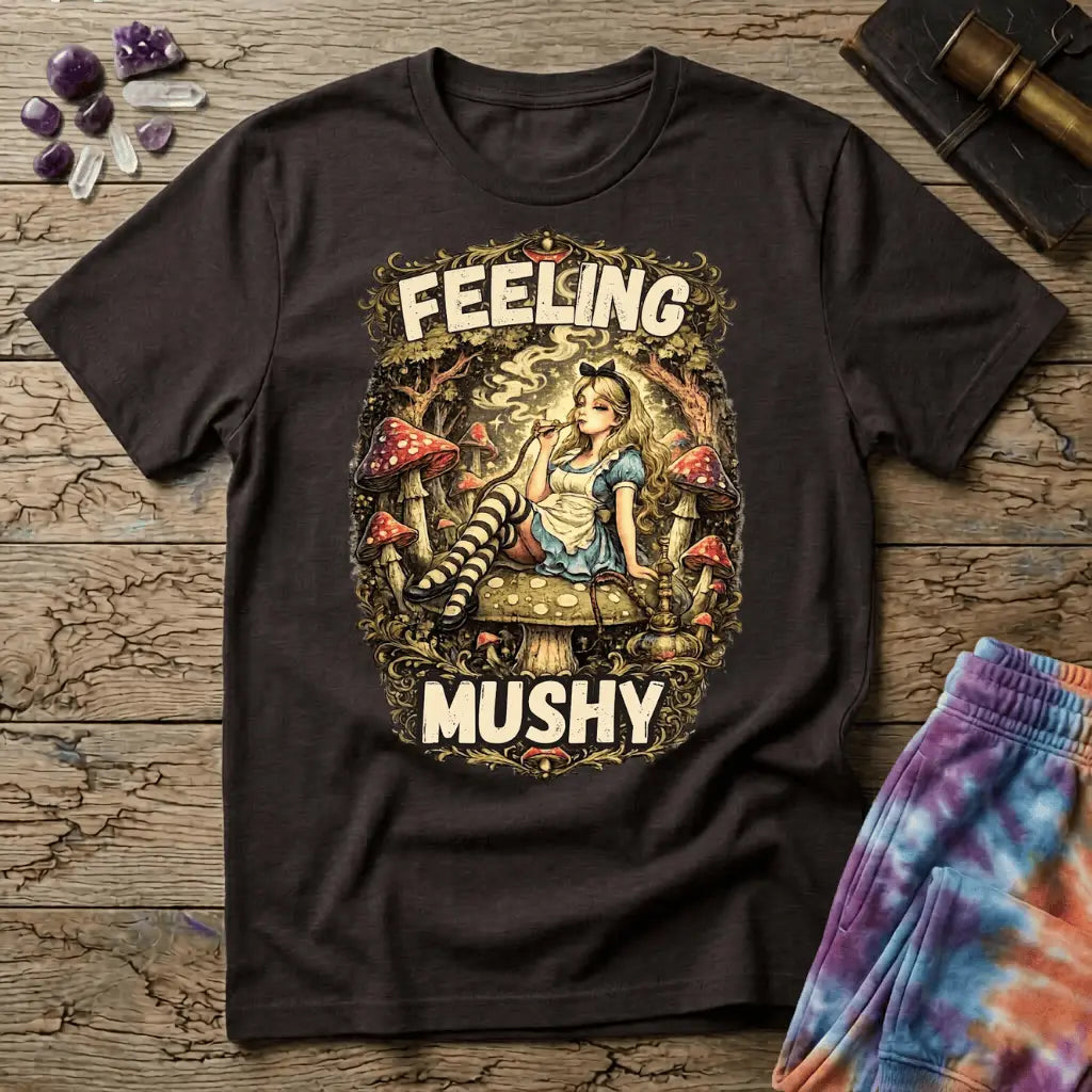Printify T-Shirt Feeling Mushy Mushroom T-Shirt! Mushroom Magic Mushroom T-Shirt