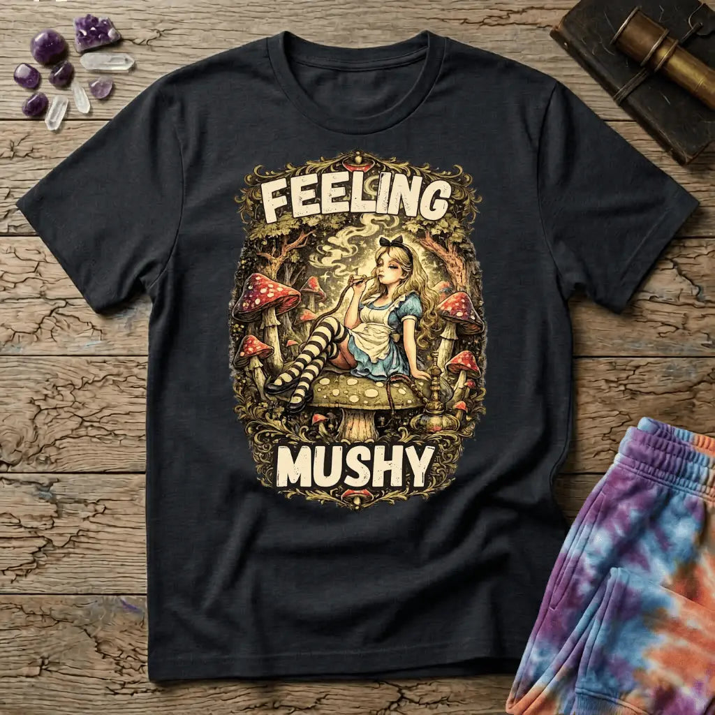 Printify T-Shirt Feeling Mushy Mushroom T-Shirt! Mushroom Magic Mushroom T-Shirt