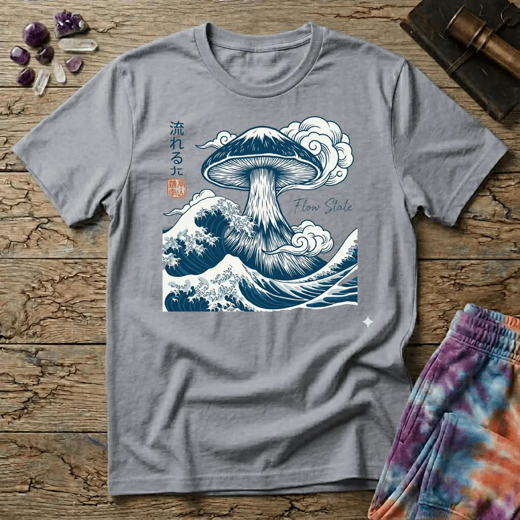 Printify T-Shirt Flow State Mushroom T-Shirt Mushroom Magic Mushroom T-Shirt