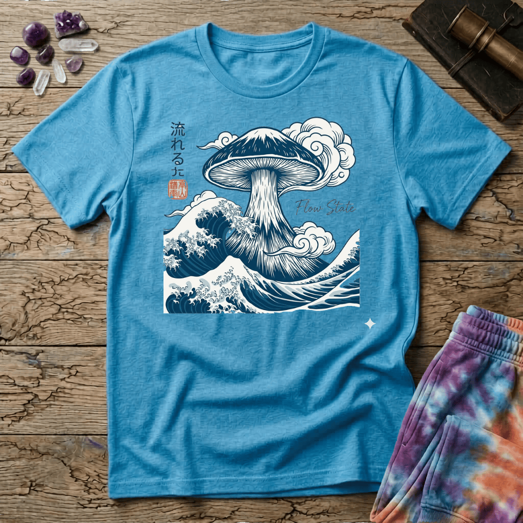 Printify T-Shirt Flow State Mushroom T-Shirt Mushroom Magic Mushroom T-Shirt