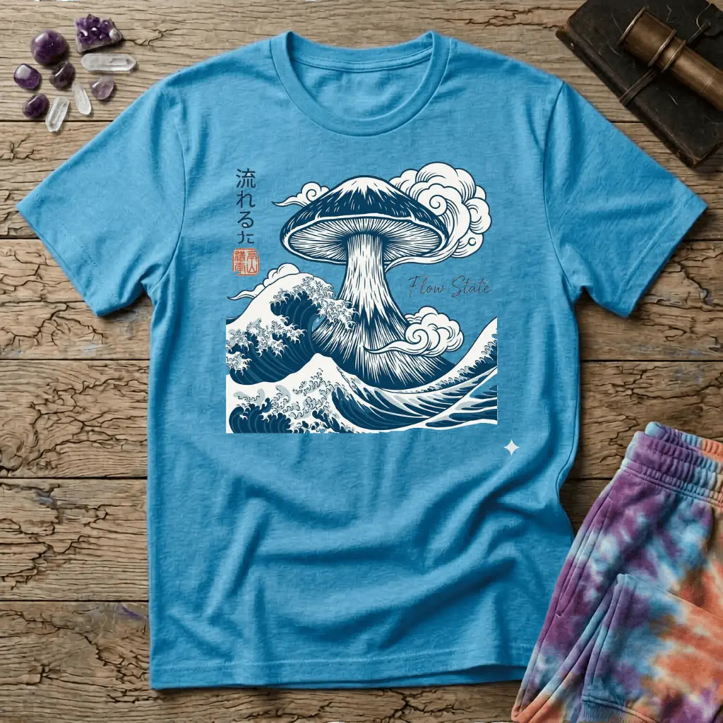 Printify T-Shirt Flow State Mushroom T-Shirt Mushroom Magic Mushroom T-Shirt