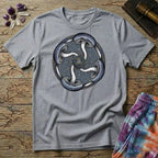Printify T-Shirt Four Mushroom Celtic T-Shirt Mushroom Magic Mushroom T-Shirt