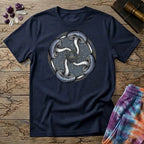 Printify T-Shirt Four Mushroom Celtic T-Shirt Mushroom Magic Mushroom T-Shirt
