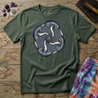 Printify T-Shirt Four Mushroom Celtic T-Shirt Mushroom Magic Mushroom T-Shirt