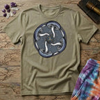 Printify T-Shirt Four Mushroom Celtic T-Shirt Mushroom Magic Mushroom T-Shirt