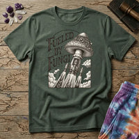 Printify T-Shirt Fueled By Fungi Mushroom T-Shirt Mushroom Magic Mushroom T-Shirt
