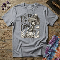 Printify T-Shirt Fueled By Fungi Mushroom T-Shirt Mushroom Magic Mushroom T-Shirt