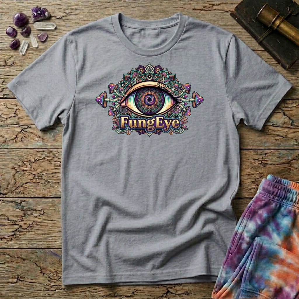 Printify T-Shirt FungEye Too Fungus Mushroom T-Shirt Mushroom Magic Mushroom T-Shirt