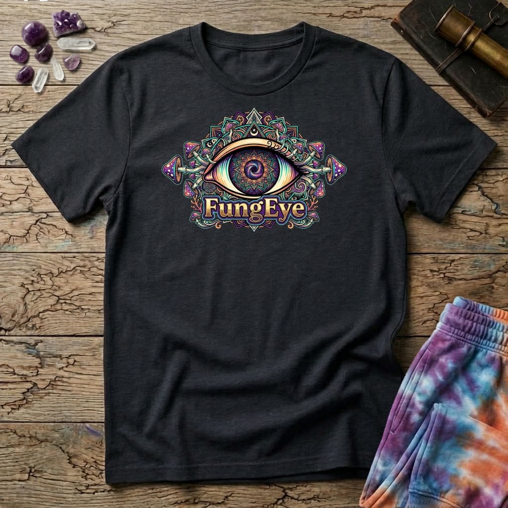 Printify T-Shirt FungEye Too Fungus Mushroom T-Shirt Mushroom Magic Mushroom T-Shirt