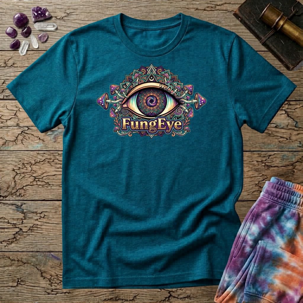 Printify T-Shirt FungEye Too Fungus Mushroom T-Shirt Mushroom Magic Mushroom T-Shirt
