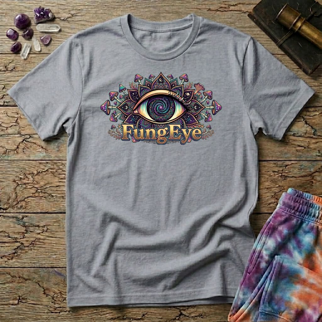 Printify T-Shirt FungEye Uno Fungi Mushroom T-Shirt Mushroom Magic Mushroom T-Shirt