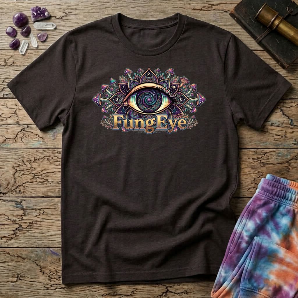 Printify T-Shirt FungEye Uno Fungi Mushroom T-Shirt Mushroom Magic Mushroom T-Shirt