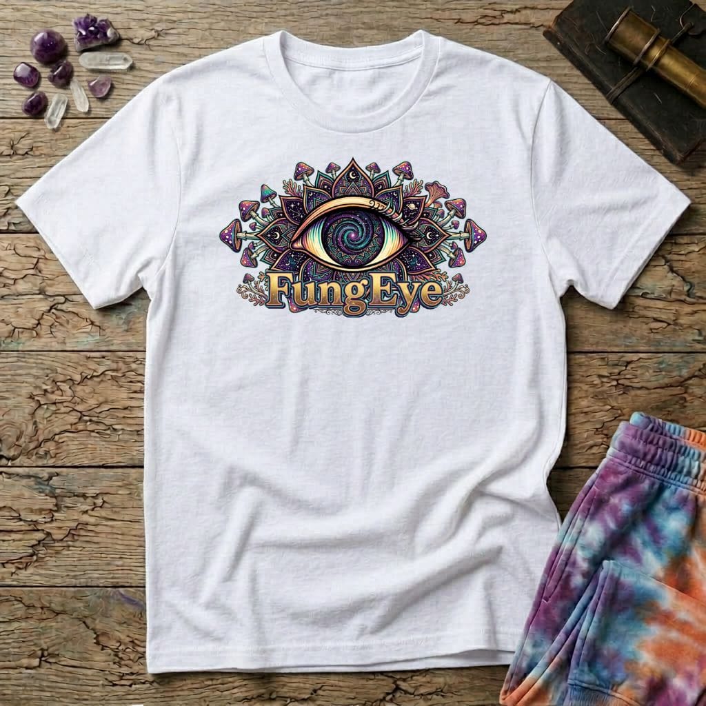 Printify T-Shirt FungEye Uno Fungi Mushroom T-Shirt Mushroom Magic Mushroom T-Shirt