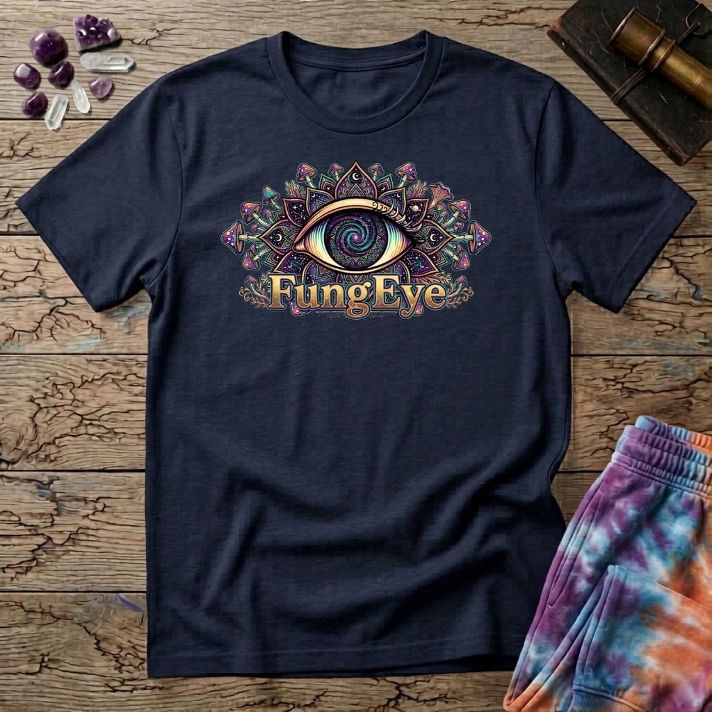 Printify T-Shirt FungEye Uno Fungi Mushroom T-Shirt Mushroom Magic Mushroom T-Shirt