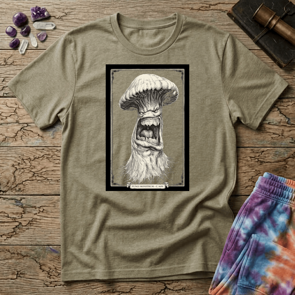 Printify T-Shirt Fungi Monstrum Mushroom T-Shirt Mushroom Magic Mushroom T-Shirt