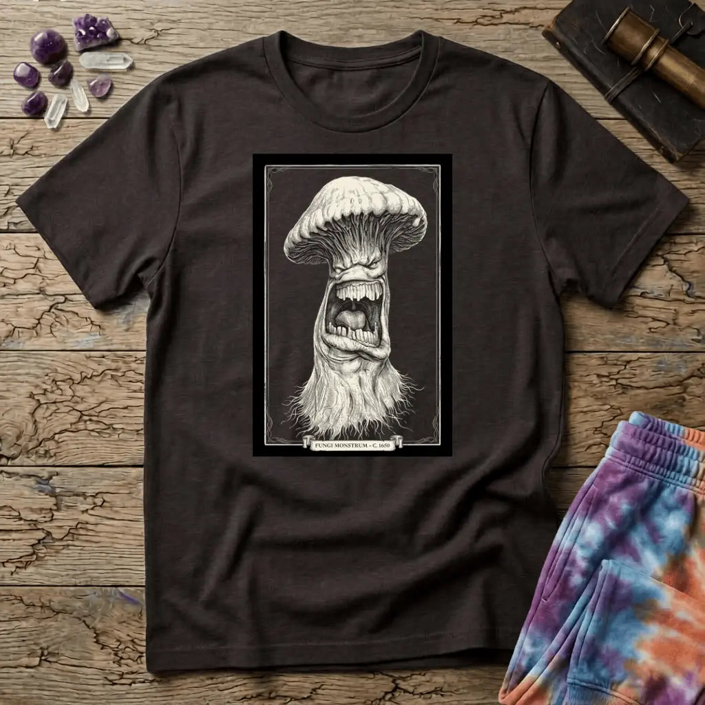 Printify T-Shirt Fungi Monstrum Mushroom T-Shirt Mushroom Magic Mushroom T-Shirt