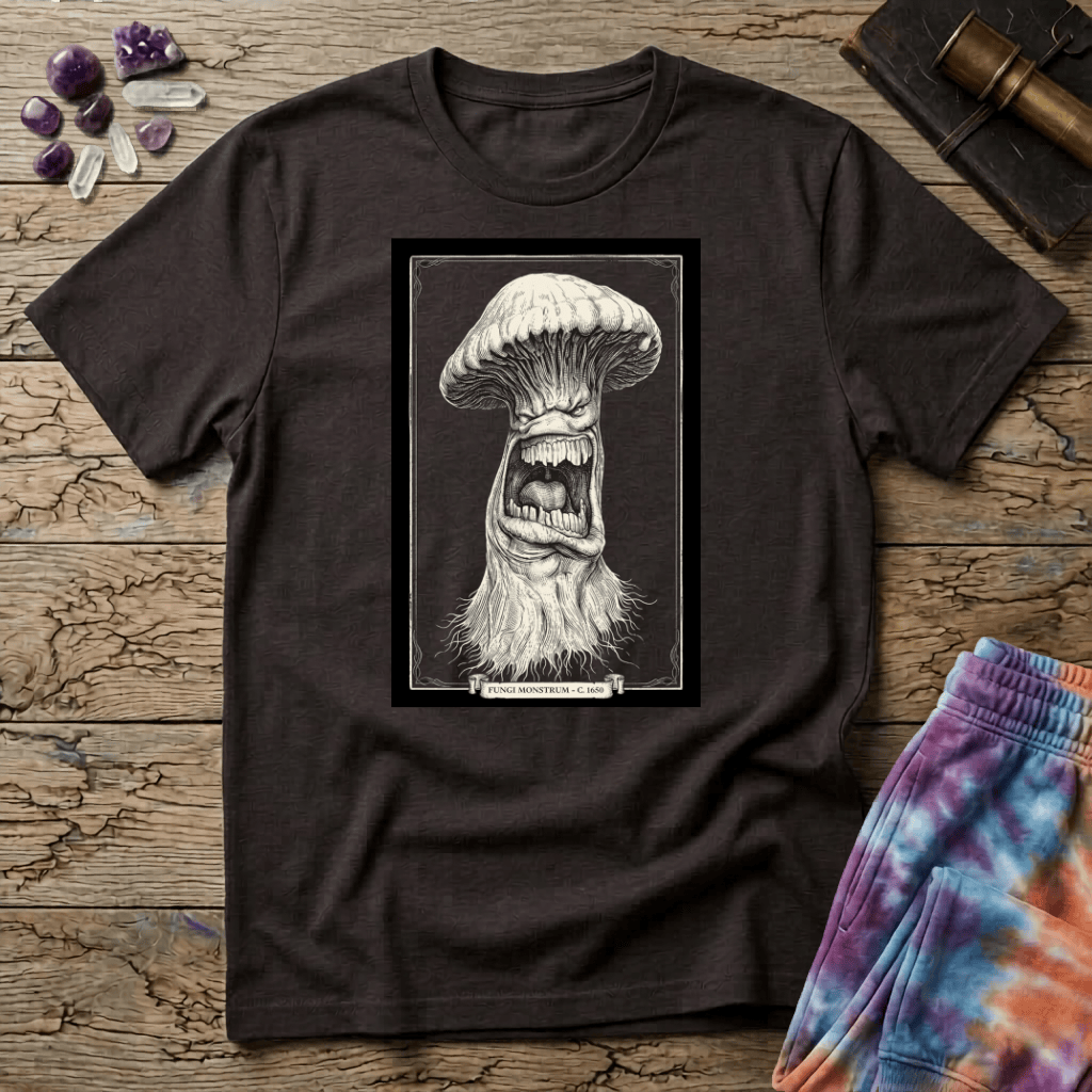 Printify T-Shirt Fungi Monstrum Mushroom T-Shirt Mushroom Magic Mushroom T-Shirt