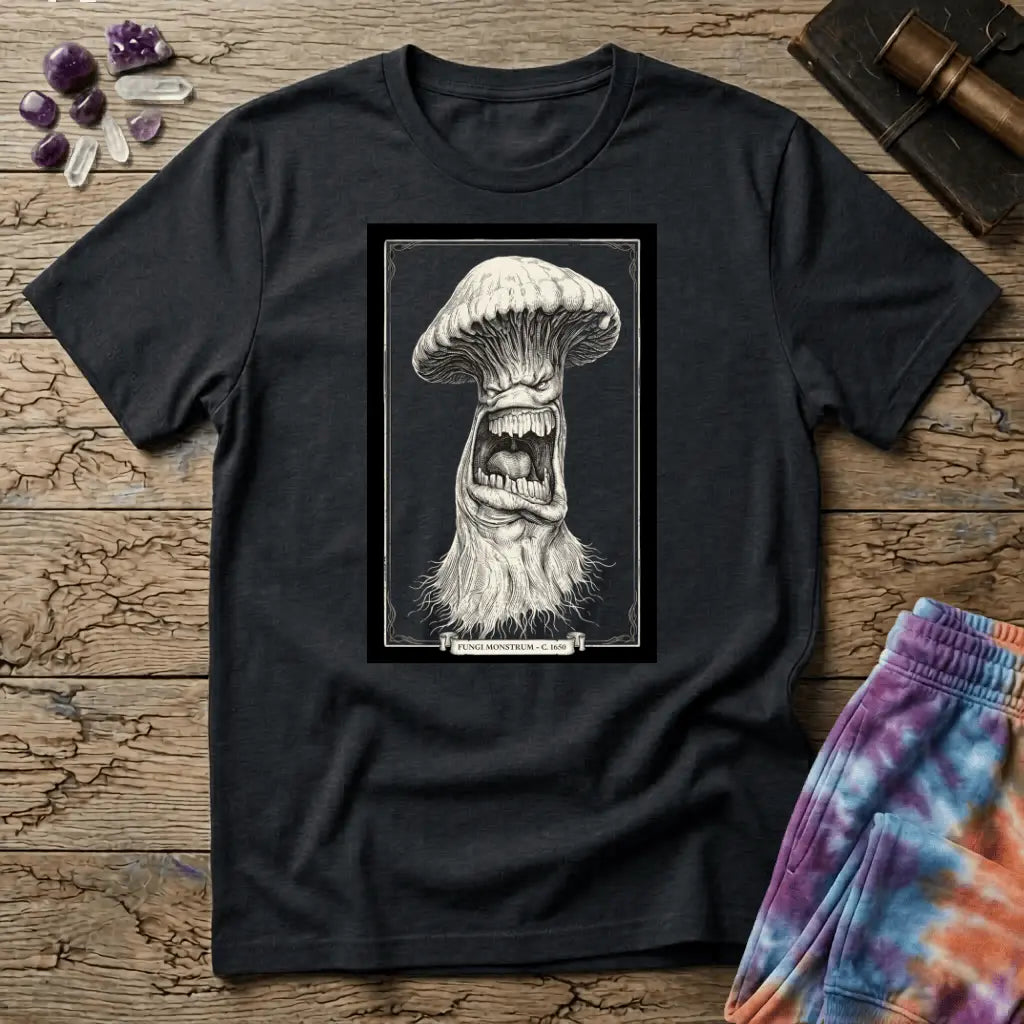 Printify T-Shirt Fungi Monstrum Mushroom T-Shirt Mushroom Magic Mushroom T-Shirt