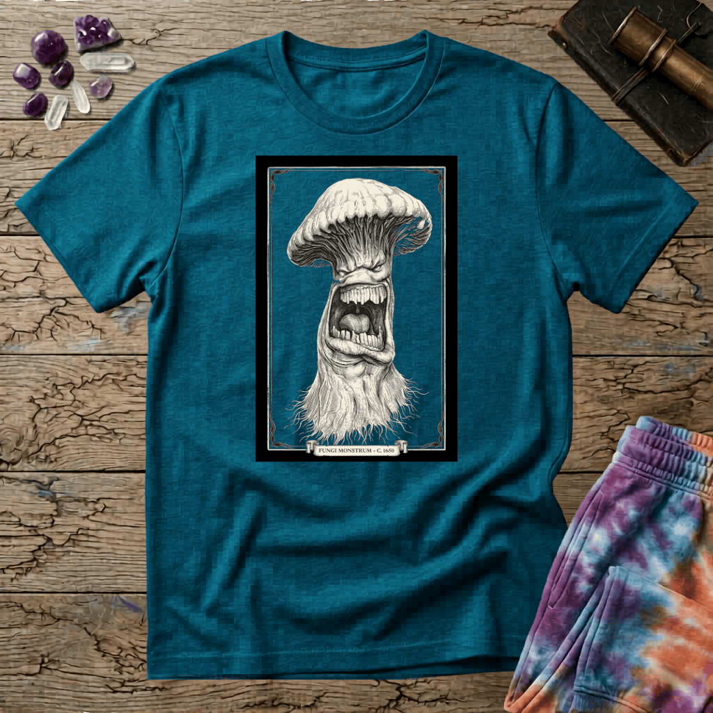 Printify T-Shirt Fungi Monstrum Mushroom T-Shirt Mushroom Magic Mushroom T-Shirt