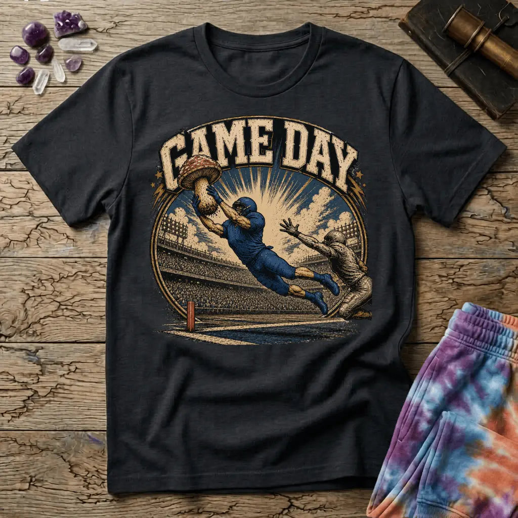 Printify T-Shirt Game Day OBeck Mushroom T-Shirt Mushroom Magic Mushroom T-Shirt