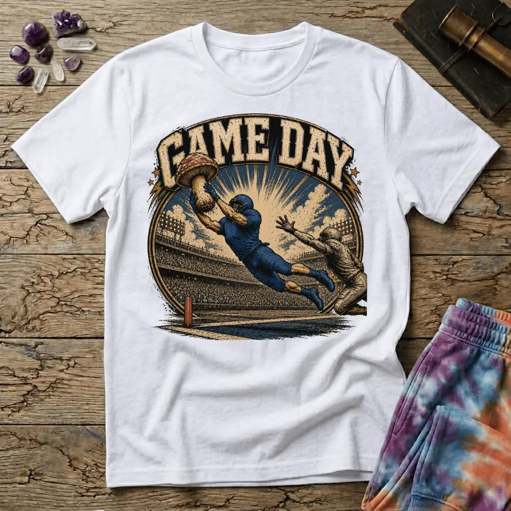 Printify T-Shirt Game Day OBeck Mushroom T-Shirt Mushroom Magic Mushroom T-Shirt