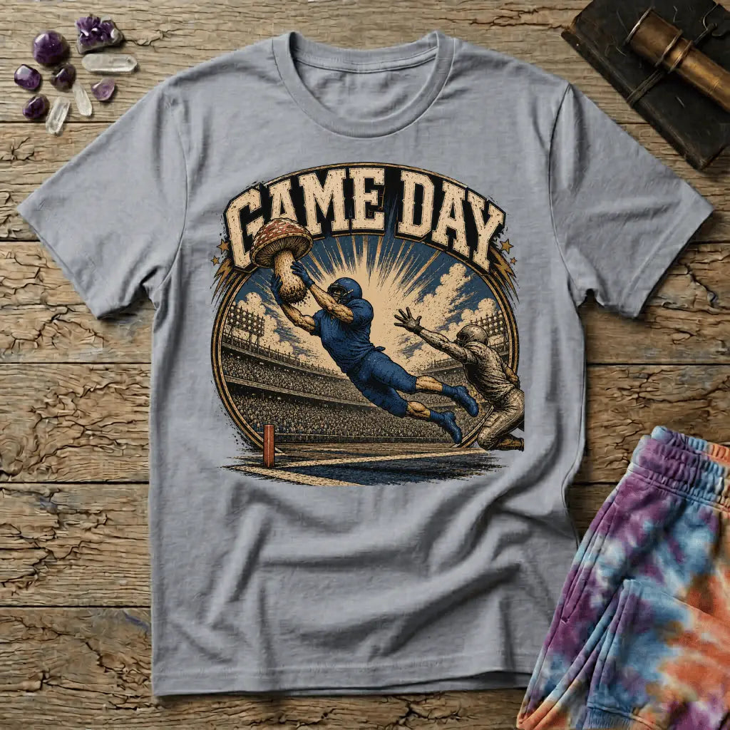 Printify T-Shirt Game Day OBeck Mushroom T-Shirt Mushroom Magic Mushroom T-Shirt