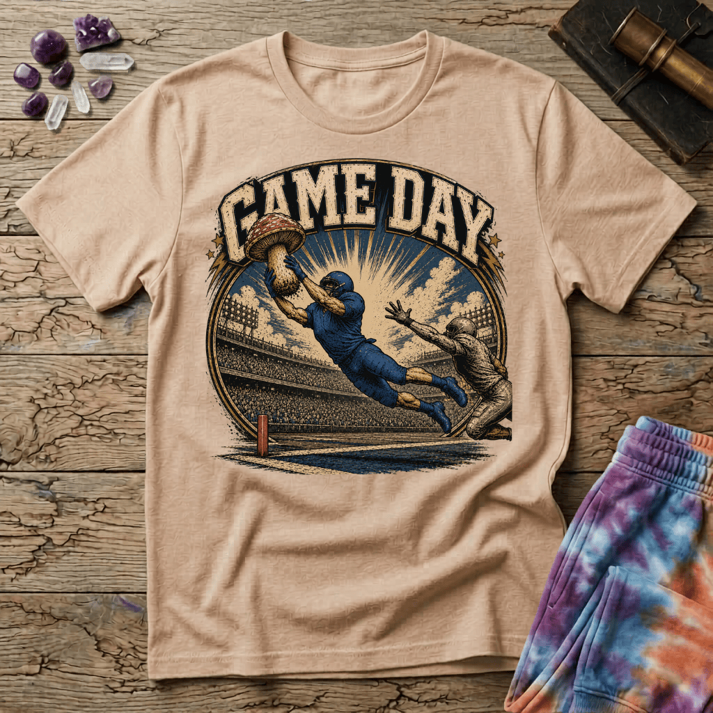 Printify T-Shirt Game Day OBeck Mushroom T-Shirt Mushroom Magic Mushroom T-Shirt