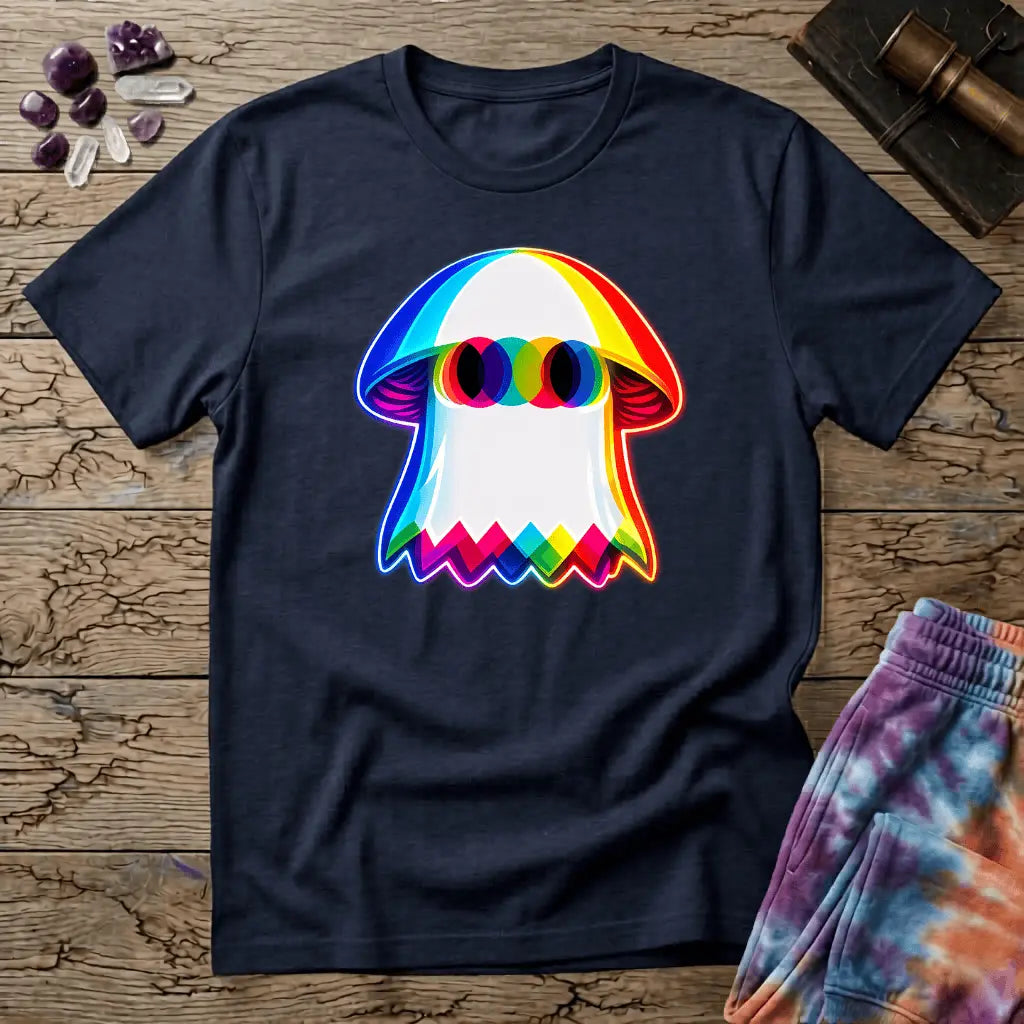 Printify T-Shirt Ghost Mushroom T-Shirt Mushroom Magic Mushroom T-Shirt