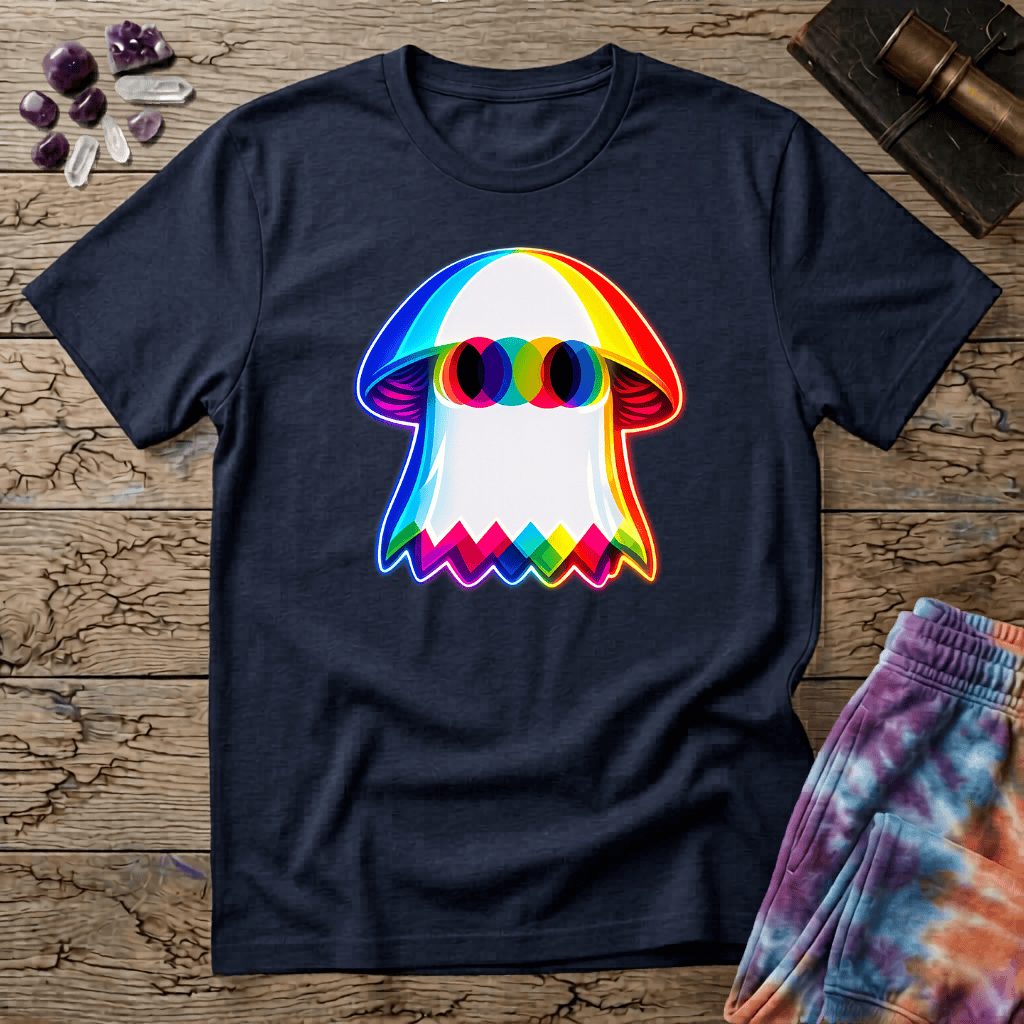 Printify T-Shirt Ghost Mushroom T-Shirt Mushroom Magic Mushroom T-Shirt