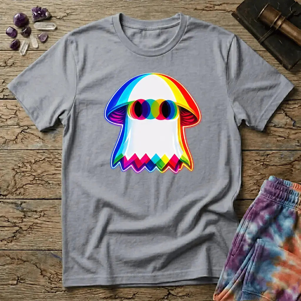 Printify T-Shirt Ghost Mushroom T-Shirt Mushroom Magic Mushroom T-Shirt